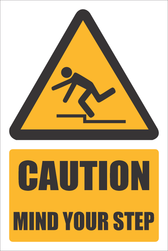 C Hz8 Mind Your Step Safety Sign Safety Signs And Equipment